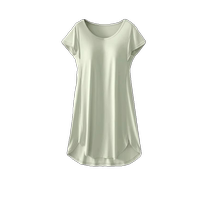Modal pajamas for women summer 2024 new style nightgown with chest pad integrated ice silk short-sleeved maternity home clothes for outer wear