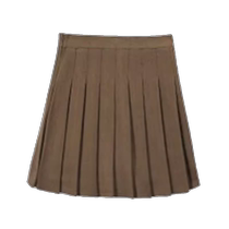 Woolen pleated skirt womens autumn and winter new high-waisted slimming A-line skirt anti-exposure lining jk skirt suit skirt