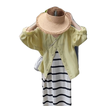 White cotton and linen sun protection clothing tulle outer wear for women summer new fashion age-reducing foreign style casual versatile sun protection jacket