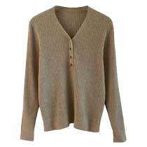 Xiaoxiangfeng inner layering shirt for women in autumn and winter slim fit soft and waxy sweater fashionable V-neck long-sleeved sweater top