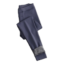 Mens Shark Pants Autumn and Winter Velvet Thickened Slippery Leggings Tight Leggings Motorcycle Barbie Pants Warm Pants