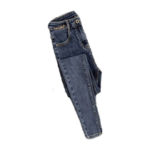 High-waisted skinny jeans for women in autumn and winter plus velvet four-way elastic slim fit retro pencil pants small-leg pants for outerwear