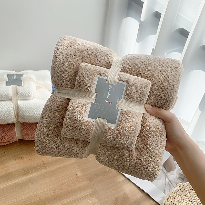 Bath towel household adult men's and women's pure cotton absorbent quick-drying adult is not easy to lose hair couple models a pair of summer large wraps