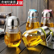 l girl tea drink water with lid filter heat-resistant glass cup car with lid portable mug