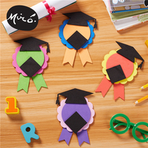 Graduation Season Handmade Diy Medal Children Creative EVA Stickup Production Photo Booby-card Agency Kindergarten Material Bag