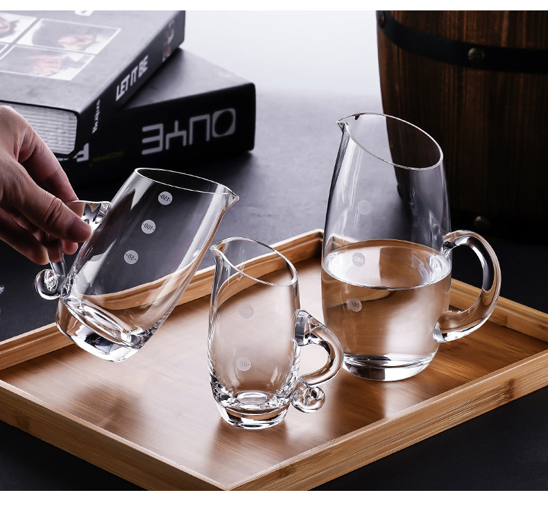 Ликер Cup 一壶一杯水晶玻璃白酒杯高脚杯小酒杯分酒器家用倒酒壶酒具组套