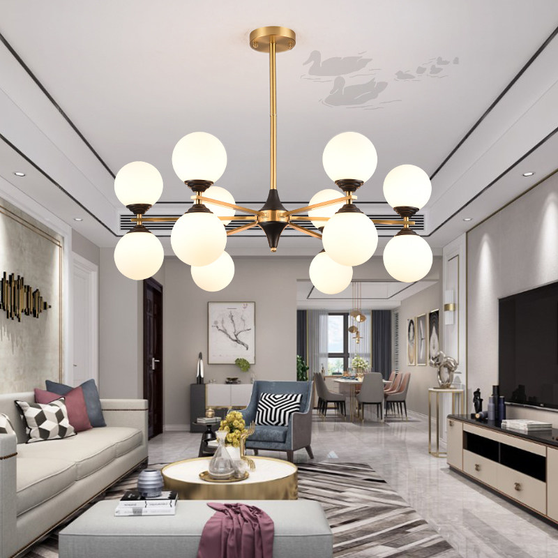 Duck tour season lighting pure copper chandelier modern pure copper chandelier light luxury pure copper chandelier