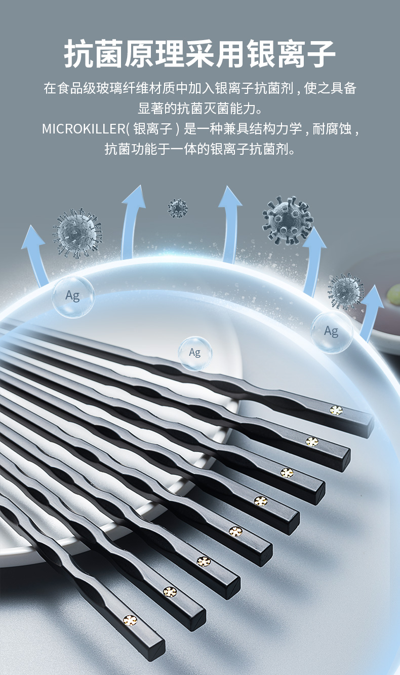 喵之谷 高档合金筷子10双 图3