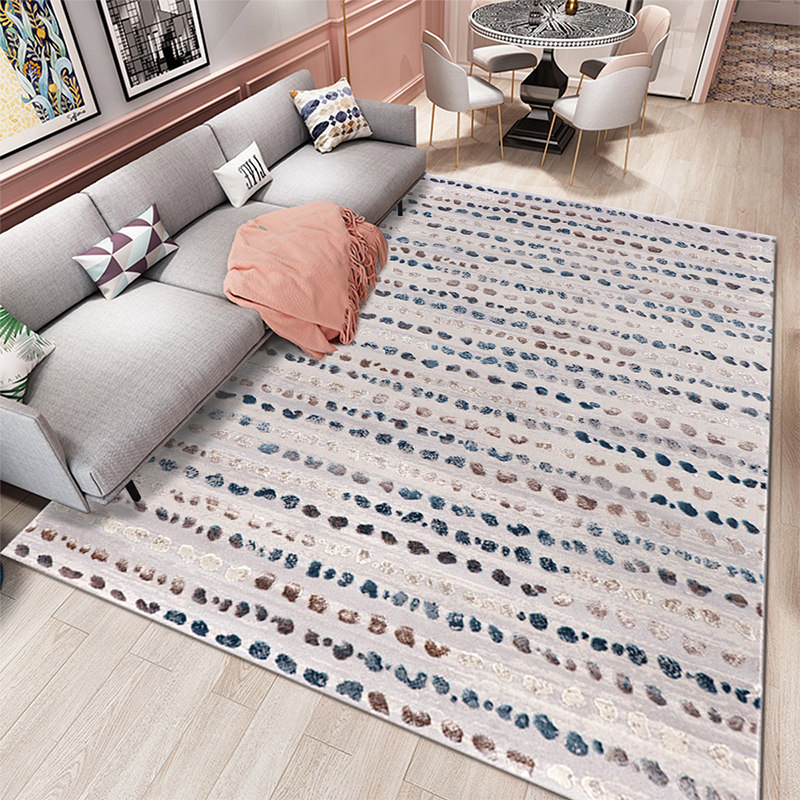 (Light Lavish Exclusive) Turkey Imports Carpet Living Room Tea Table Nordic Minimalist Bedroom Bedside Carpet Full of Custom