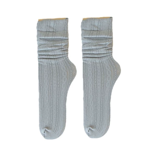 Tide, кружевные колготки, носки, белые осенние летние тонкие дышащие гольфы, средней длины