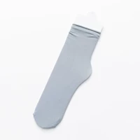 Носки Bingbing без сетевых глаз, светло -серые восемь пары