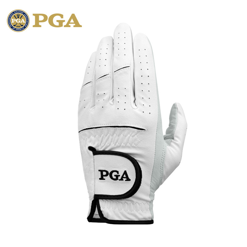 美国PGA 高尔夫手套男士 高尔夫球手套真皮手套小羊皮+超纤皮 2