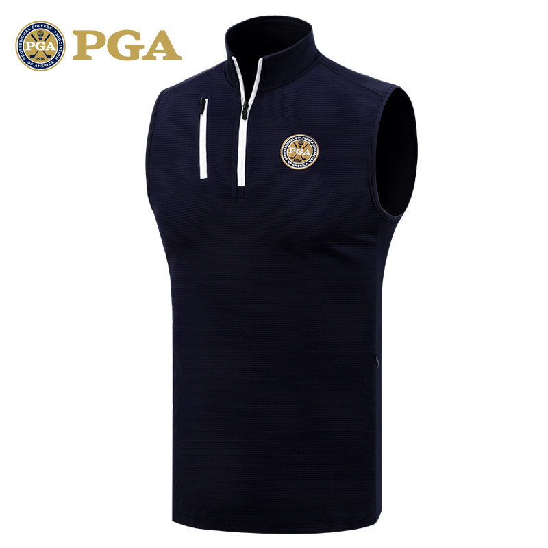 American PGA Golf Clothing Men's Vest Sport Waistcoat Spring Summer Money Match Ball Suit New