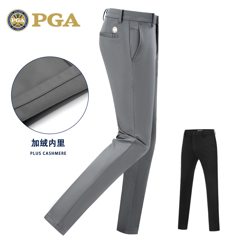 American PGA Golf Pants Spring Autumn Winter Men's Pants Plus Suede Sports Pants High Play Fabric Workout Pants