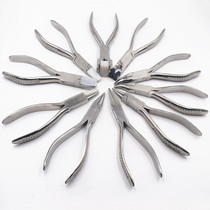 Glasses tool pliers nose pad pile head temples frame frameless cutting center beam Shile curved nose pliers