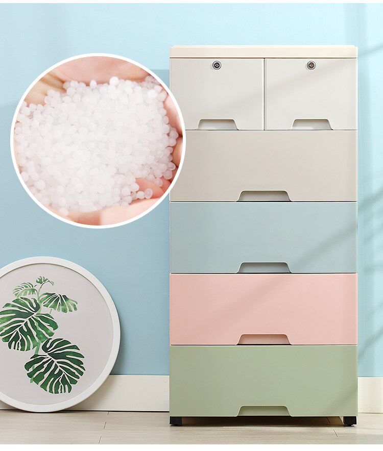 Plastic Chest of Drawers with Smooth Sliding Mechanism - Taobao product photo 6