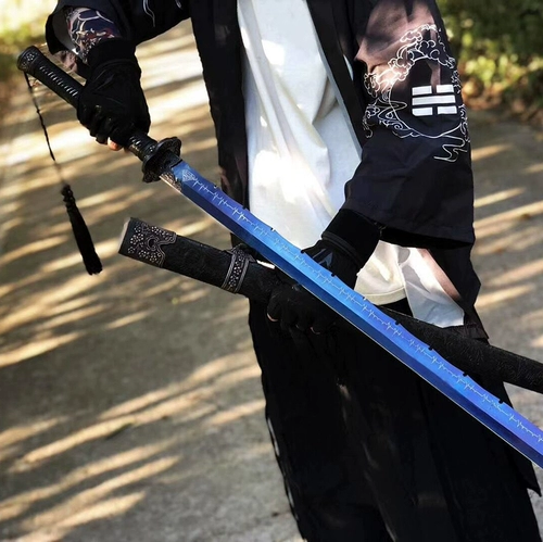 Вышитый пружинный нож Longquan, нож янджи, нож нож вместе, коллекция Tang Hengdao, Меч и защита холодное оружие Неизвестно