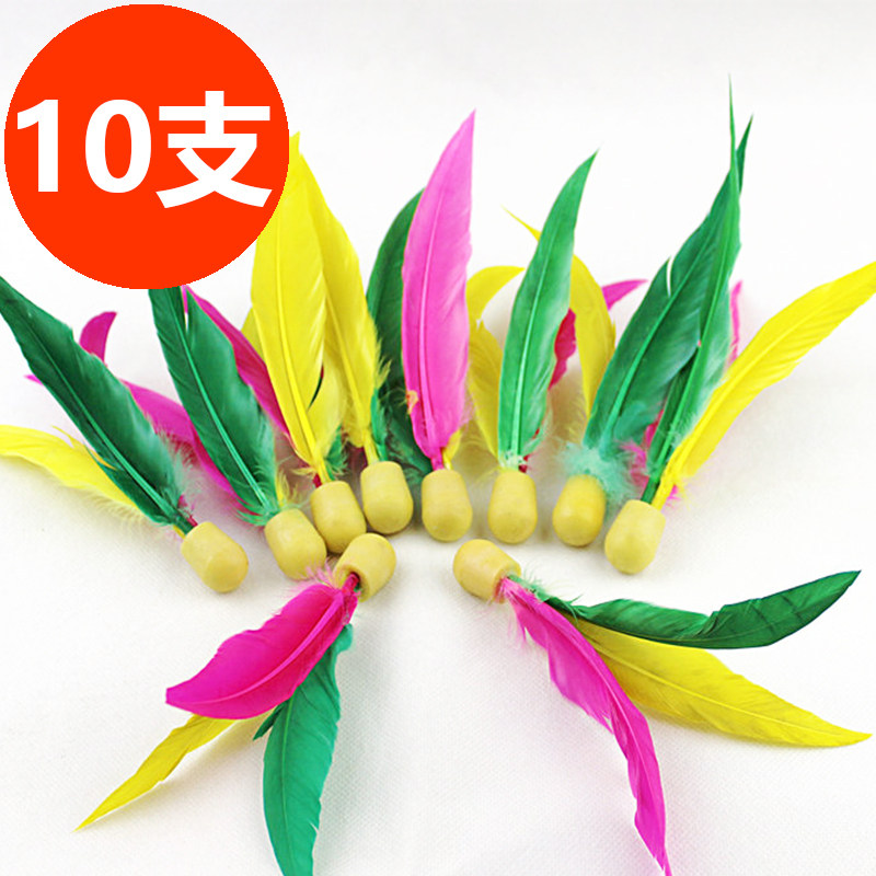 (10 pieces) Three hair ball shuttlecock badminton badminton shuttlecock shuttlecock badminton badminton badminton chicken feather ball badminton ken ball