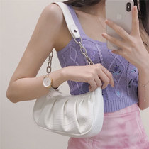 Bag Packs Women Bag 2021 New Summer French Small Crowdclass Superior Ocean Air Chain Single Shoulder Sloped Armband Cloud bag