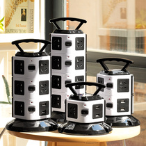 Versatile creative vertical three-dimensional porous with usb mobile phone charging socket Home Tower-shaped wiring board inserts