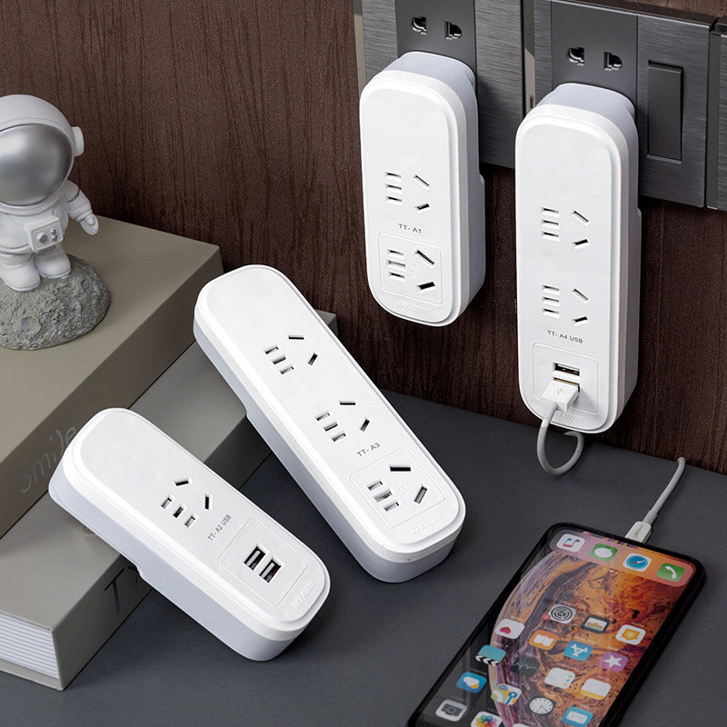 Multi-functional usb high-power home wireless without line one turn two three four five converter head wiring board plug