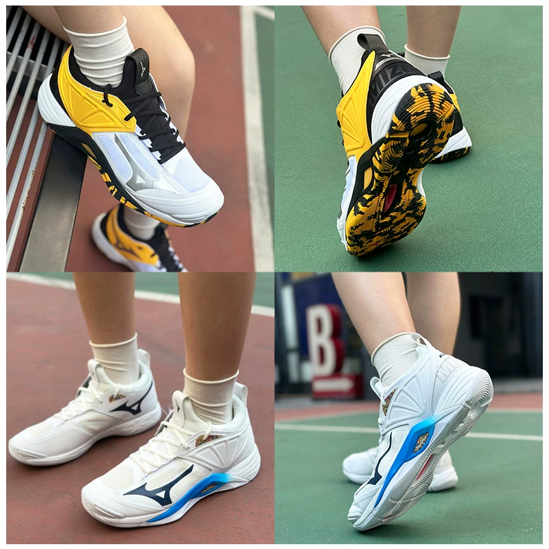Обувь Mizuno Metroe Bald Sweet Delieving антискольжение профессиональные спортивные кроссовки для сейсмических нагрузок Wave Momentum 2