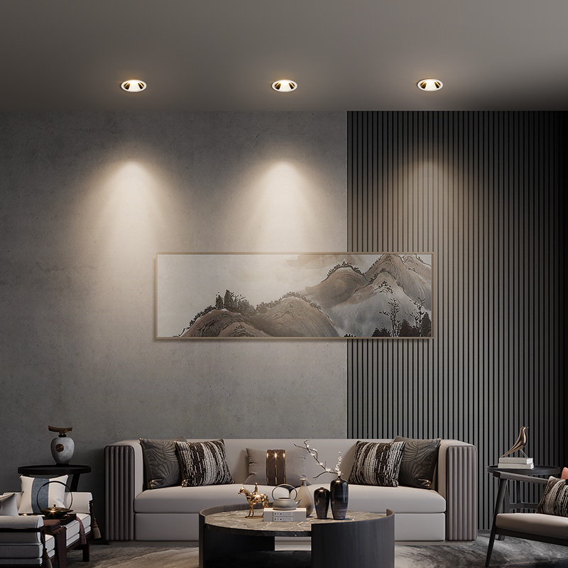 Suprint cylinder light LED ceiling light drilling embedded spotlight concealed hallway walkway lamp without main lighting living-room lamp