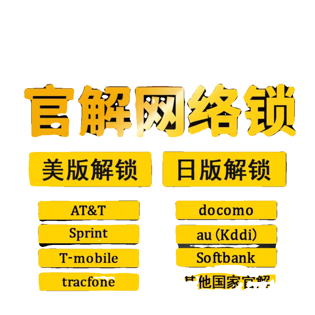 Suitable for Apple Official Network-Unlocked iPhone Japanese Version Au/Kddi Softbank Docomo Us Version Att