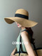 From Zuo big brim straw hat women's summer new bow sun protection sunshade fisherman hat high-definition holiday beach hat