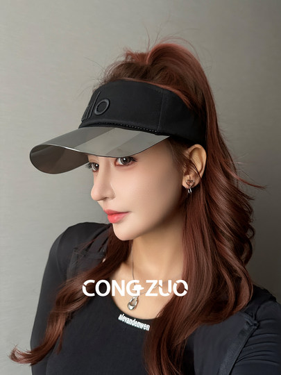 Neue Tennis-Sportmütze, Golf-Schirmmütze, Damen-Sommer-Sonnenschutz, UV-Schutz, Hollow-Top-Stirnband-Mütze