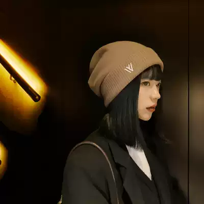 CZ original Net Red Hat female autumn and winter Joker cold hat wool knitted pile hat Korean version of wool hat Japanese tide