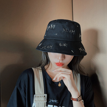 CZ Original Design Gold Thread Graffiti Fashion Fisherman Hat Basin Cap Sunscreen Sunscreen Hat Children Summer Tide