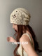 Congzuo hand-woven hollow knitted hat women's spring and autumn pile hat summer face-showing small thin breathable woolen hat
