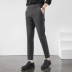 Cảm giác ngã quần nam chân thon dài 9 điểm Phiên bản Hàn Quốc của xu hướng bộ đồ công sở phù hợp với quần âu phù hợp với quần âu - Quần