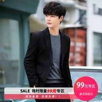 Casual suit suit suit suit mens spring slim Korean version of the trend yuppie handsome thin blazer single coat