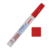 Japan Mitsubishi paint pen red oil-based pen waterproof non-fading metal touch-up pen graffiti paint marker pen