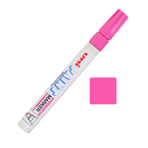Imported Mitsubishi paint pen pink oil-based pen waterproof non-fading metal touch-up pen graffiti note mark pen