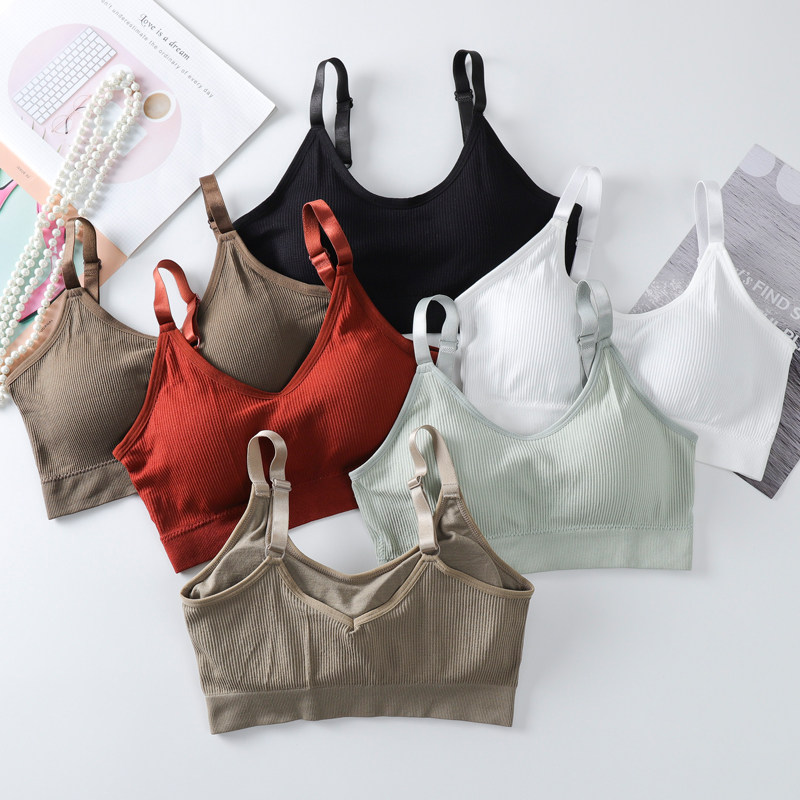 Underwear Woman No Steel Ring Beauty Back Harness Mesh Red Pops Bra Sports Vest Bra Girl Thin style Breast Wrap Breast Wrap