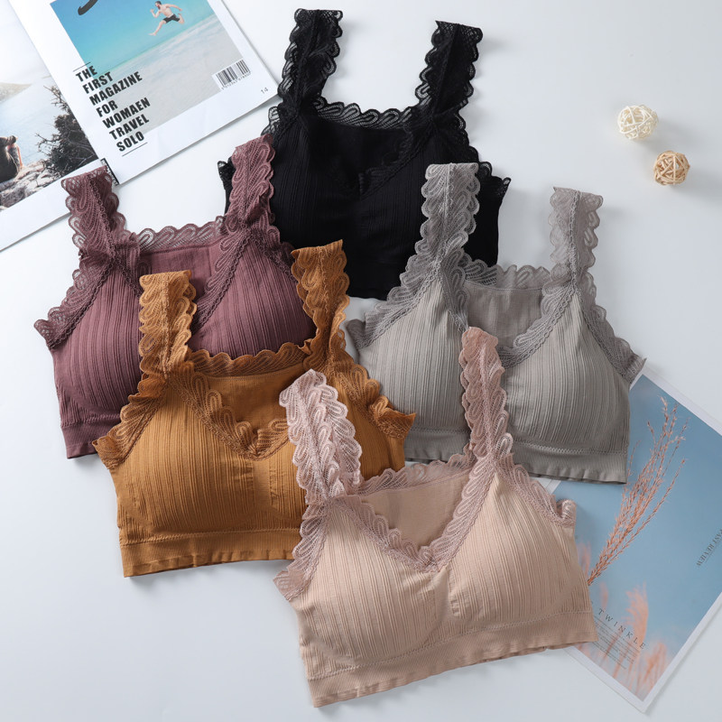 New little vest schoolgirl without steel ring underwear lace small can love beautiful back smear with a sexy wrapped chest and a hitch in the bottom