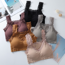 New little vest schoolgirl without steel ring underwear lace bra beauty back smear seduces wrapped in undershirt