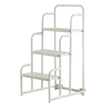 Warehouse climbing ladder household fetching ladder 2 steps 3 steps supermarket shelf tally stool movable platform ladder