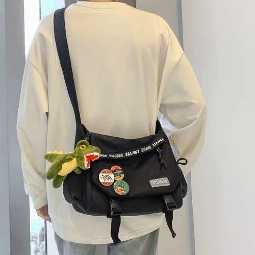 Tide, мужская сумка через плечо, вместительная и большая японская универсальная сумка на одно плечо для отдыха