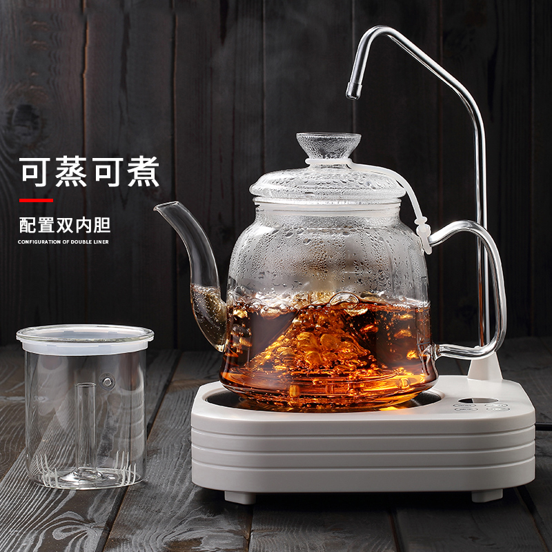 Hogan glass cooking teapot thicker kettle electric heating teapot automatically put on water ceramic cooking tea set