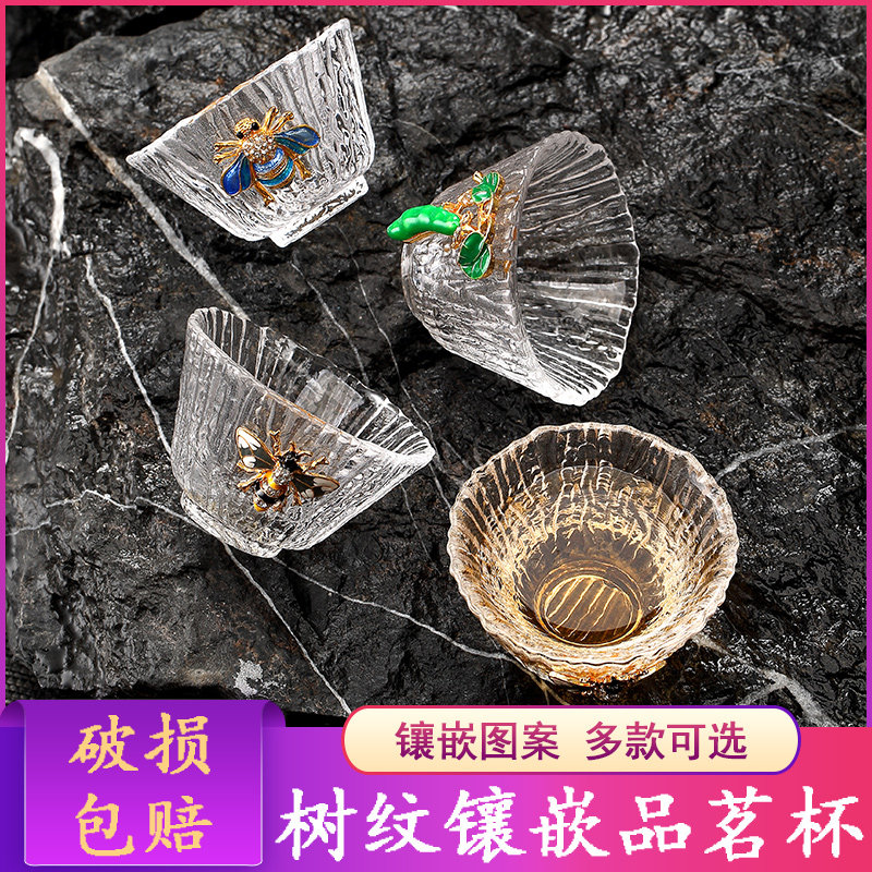 Macro Tiger Kung Fu Teacup Tea Cup Inlaid Silver Glass Master Cup Single Cup Zen Willi Bee Master Tea Cup Tea Bowl-Taobao