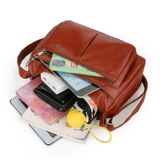 Сумка через плечо для отдыха для матери, универсальная сумка на одно плечо, тренд сезона, из натуральной кожи, для среднего возраста