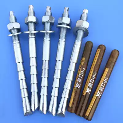 Inverted cone type chemical anchor bolt reverse cone type anchor bolt curtain wall shape chemical anchor bolt high strength anchor bolt M12