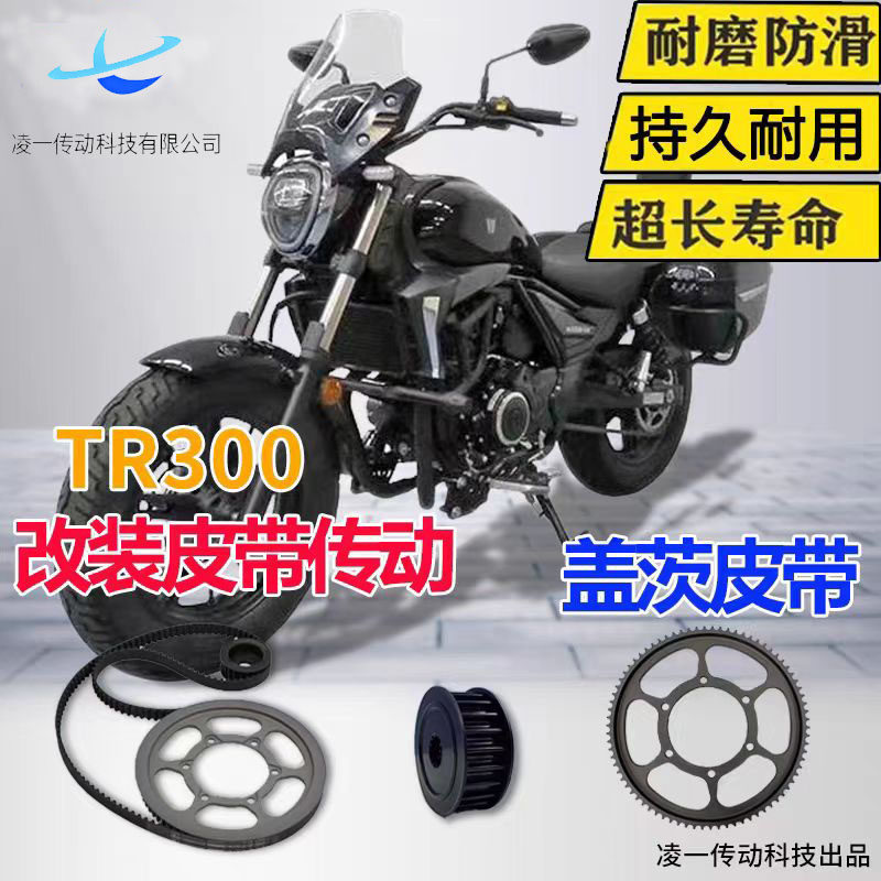 Haojue TR300モーターサイクルチェーン用Gatesベルトドライブ変換キットの非破壊取り付けに適しています