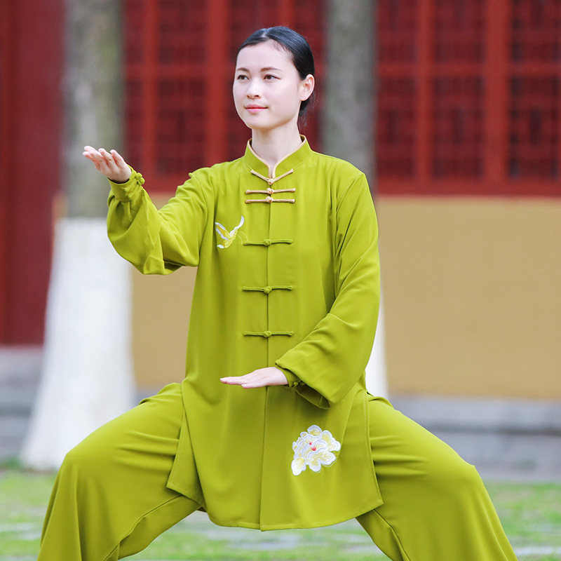 Water Ink Tai Chi High-end Embroidery Tai Chi Clothing Women Taijiquan Women's Taijiquan Performances Costume Men's New Flutter Spring And Autumn Season