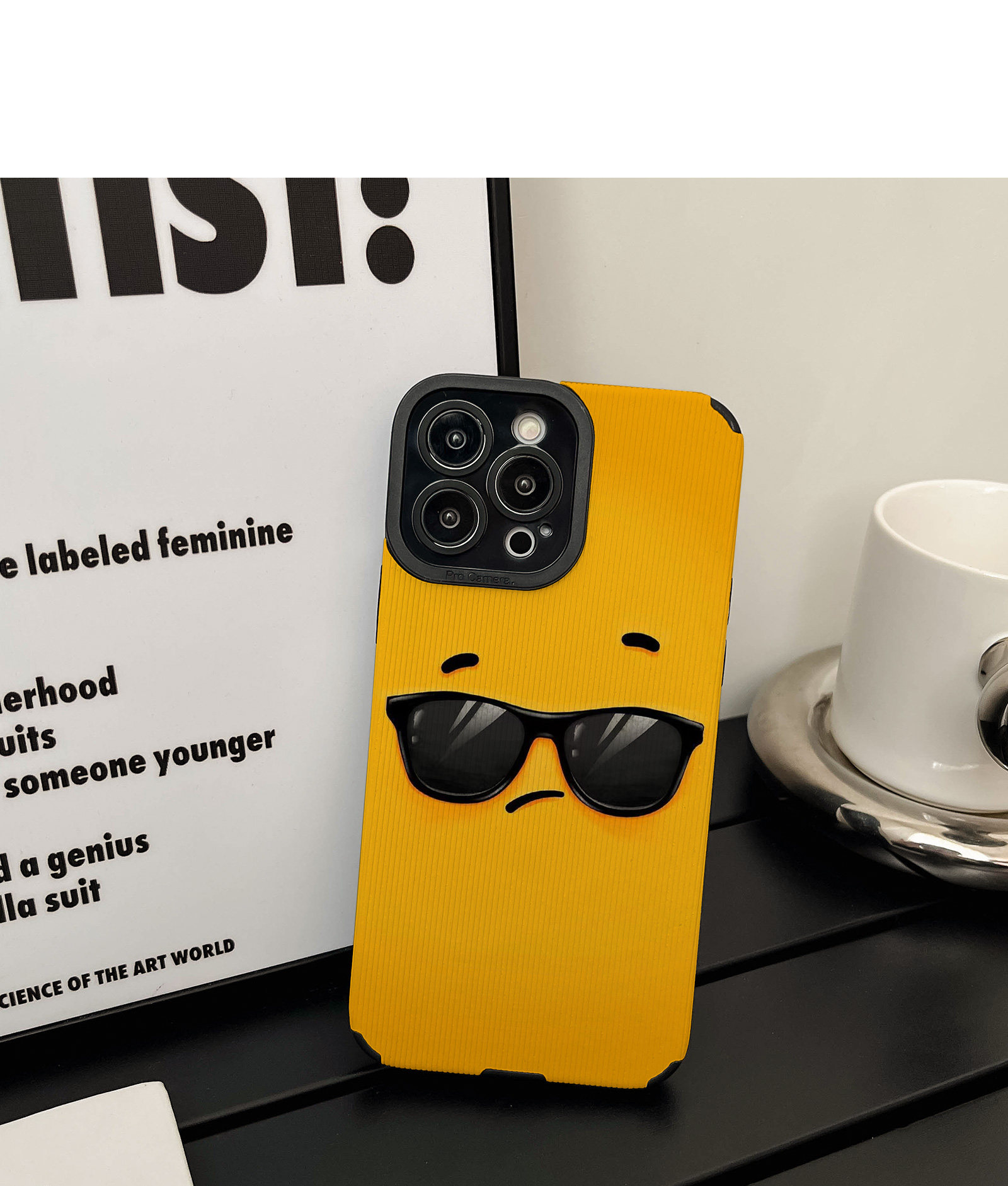 Chubanzhe Leather Phone Case For Iphone With Cool Expression Design_voghion.com