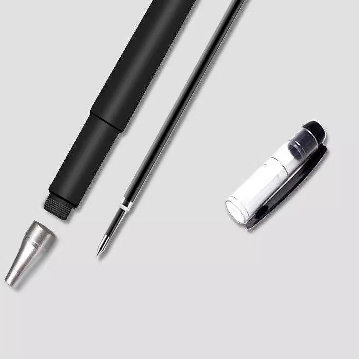 Taiji Frosted Gel Pen, Exam-Specific Pen for Students, 0.5mm Carbon Black Water-Based Signature Pen, Ballpoint Pen, Red Pen, Full Needle Tube Bullet Tip Stationery, Frosted Pen for Office and Business